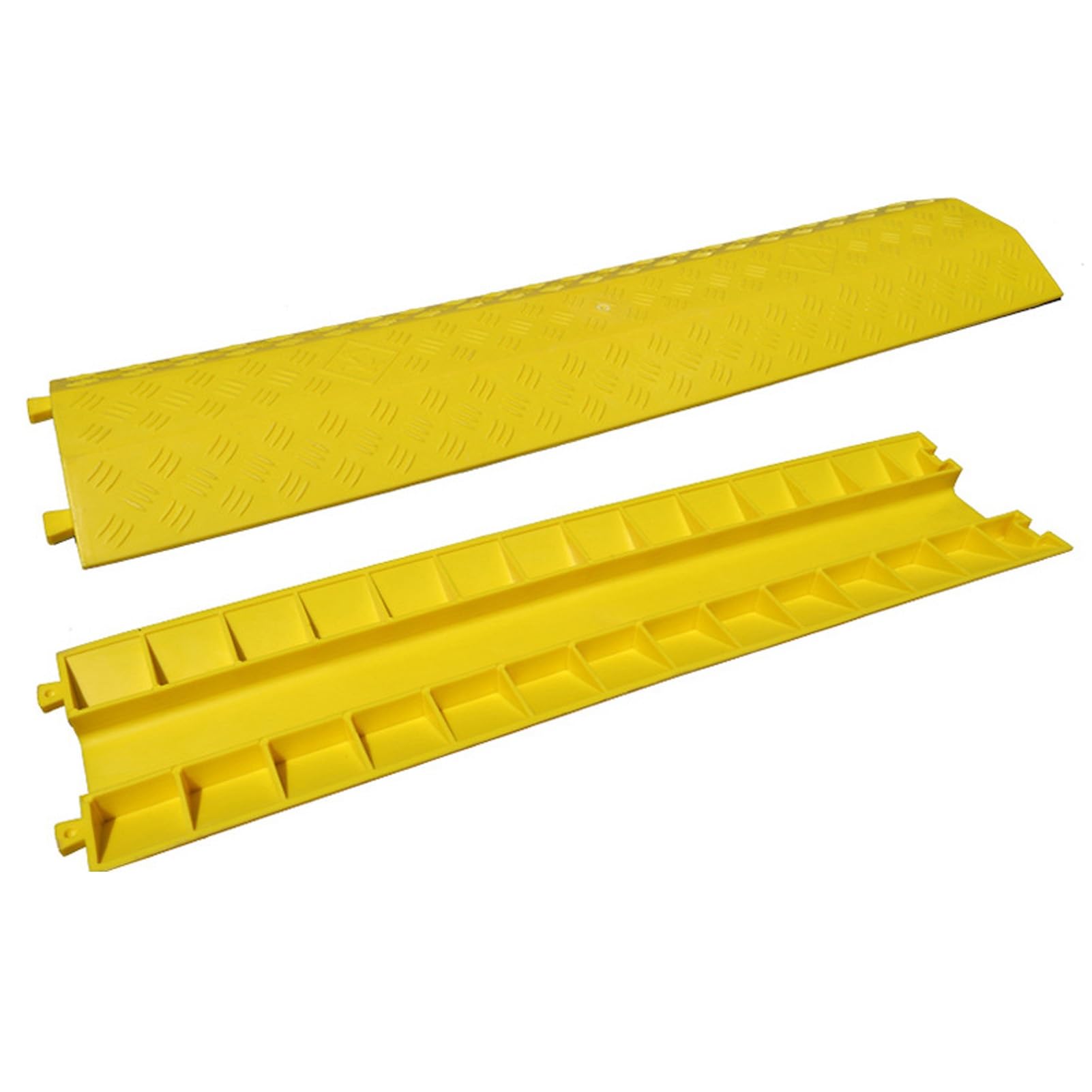 Protector de Cable Rampa de Protección de Cable Canaleta Pasacables de Suelo Canal Pasacables de Suelo Robusta Canal para Hogar, Interior, Exterior, Oficina, Almacén (Size : 100x27.5x3.5 cm)