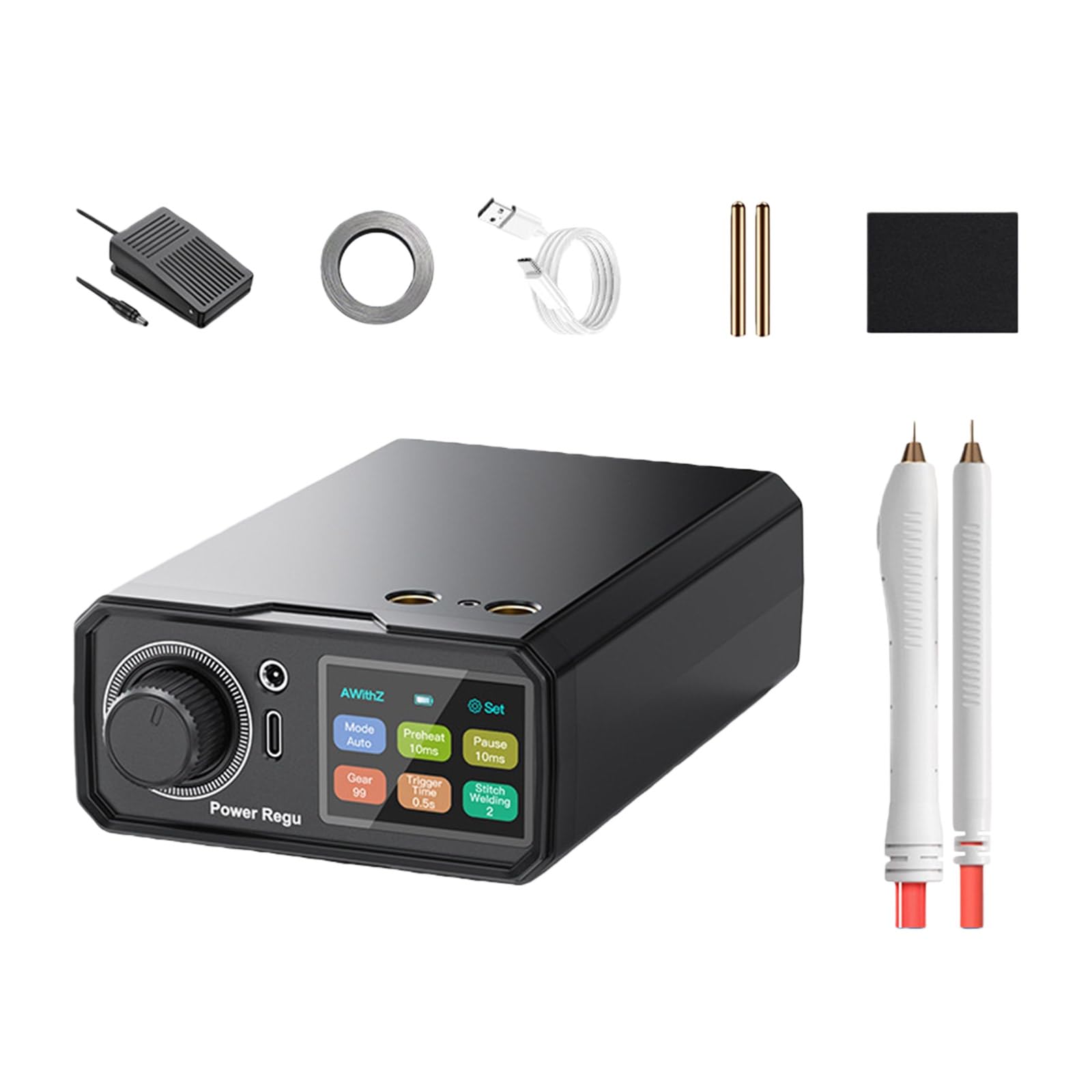 Spots Welder, Portable Welder Machine, Spots Welding Equipment Energy Storage 10000mAh for 18650 Battery Handheld