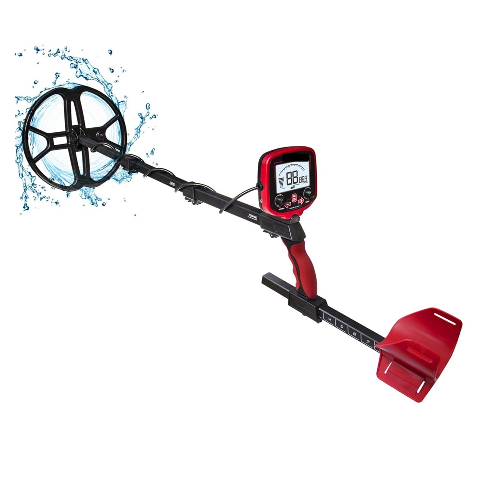 Metal Detector, Underground Metal Detector TX-850 with 12inch Bigger Coil Professional Gold Digger Treasure Hunter Detecting Equipment(2)