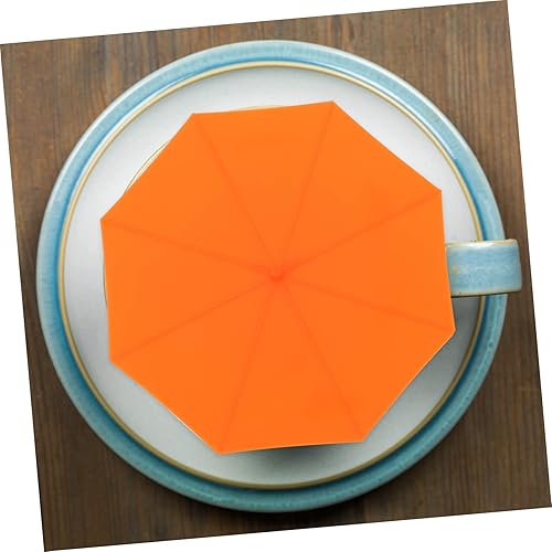 Vista 5 de Operitacx Tapas aisladas de silicona resistentes a fugas para tazas de café, té y agua