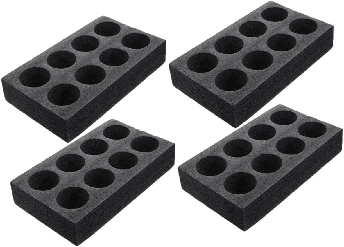 4pcs Portable Coffee Carrier Tray Foam Drink Holder for Takeout Beverages for Restaurants Picnics and Family Gatherings