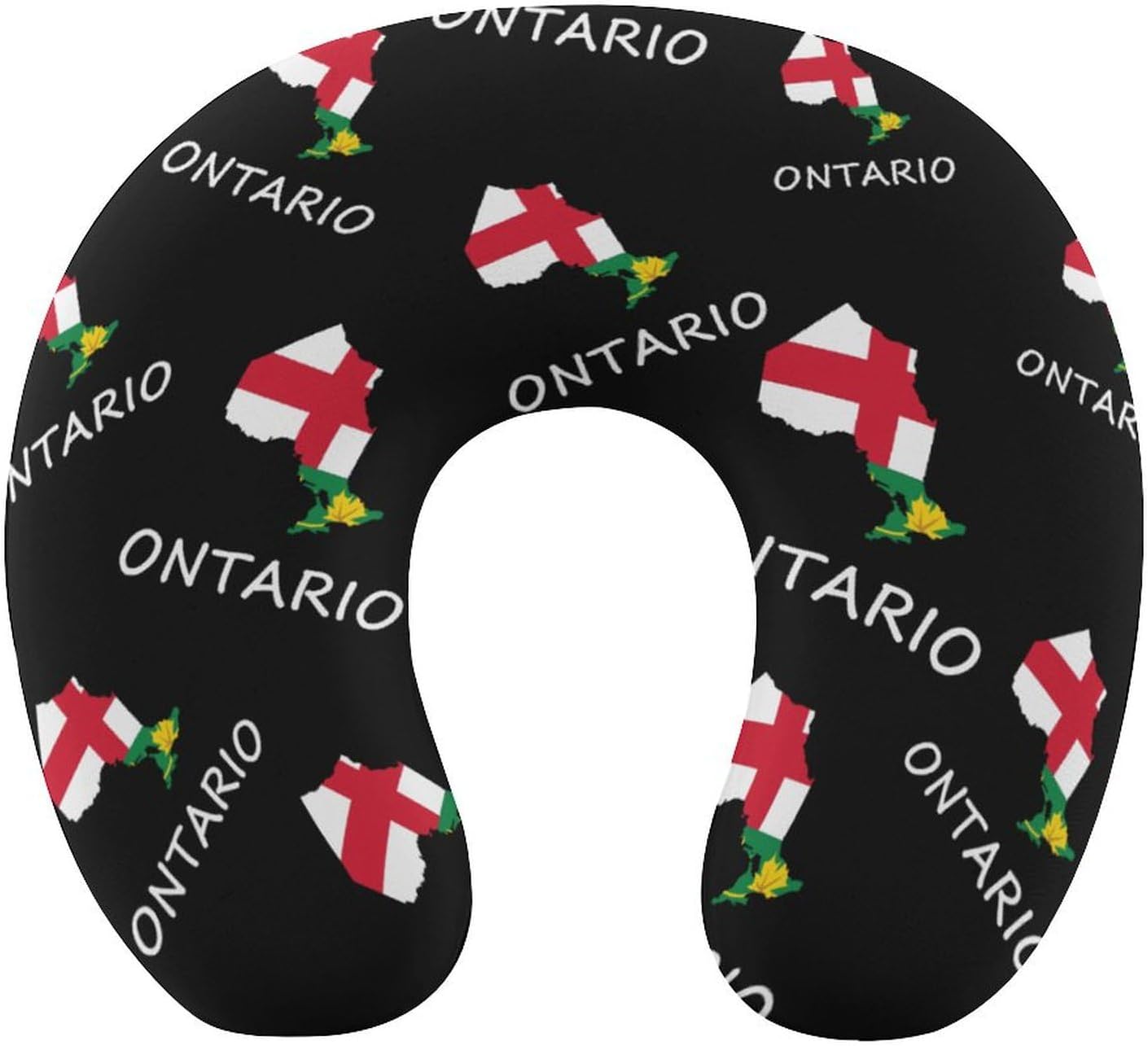 Ontario Flag Canada Canadian Memory Foam Pillows U Shaped Travel Neck Pillow