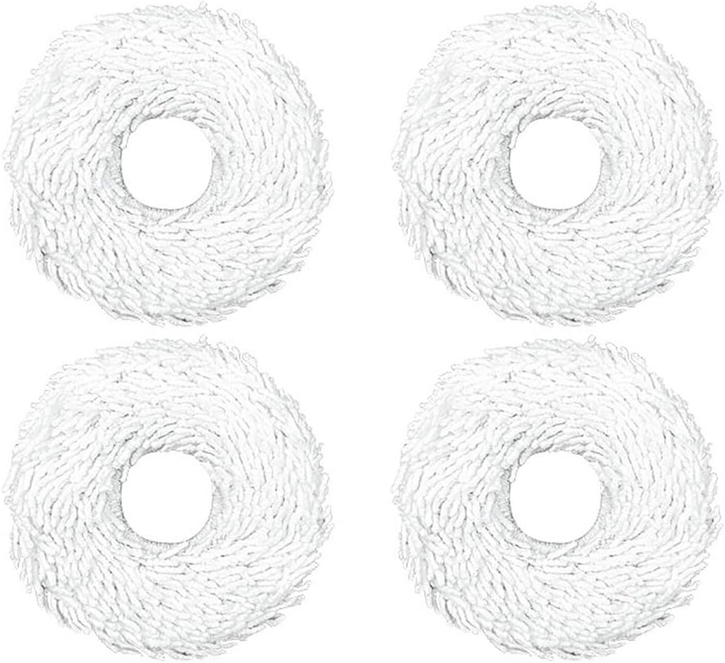 Spare Main Brush, Side Brush, HEPA Filter, Mop Cloth, Compatible for Yeedi Mop Station Pro DVX46, Robot Vacuum Cleaner Parts Replacement(Set A)