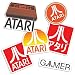 Popfunk Atari Classic Video Game Console Collectible Logo Sticker Set