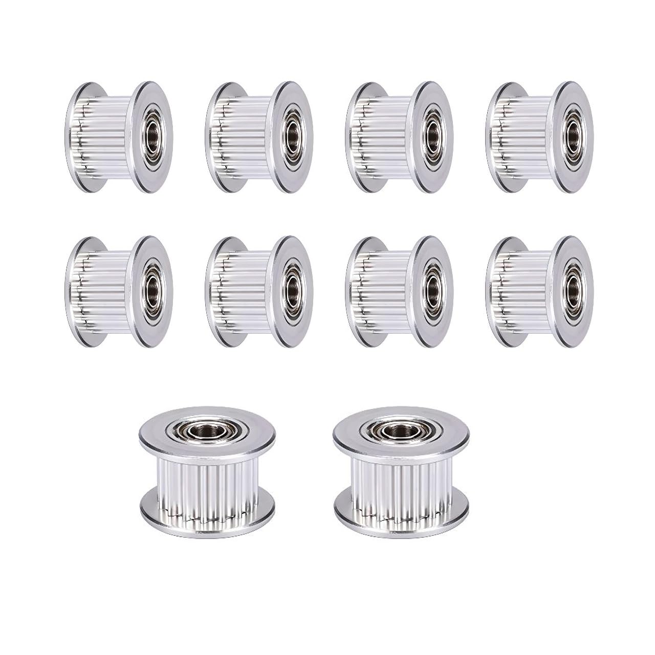 GT2 Idler Pulley 16 Teeth Bore 3mm for 3D Printer 6mm Width GT2 Timing Belt. (10pcs)