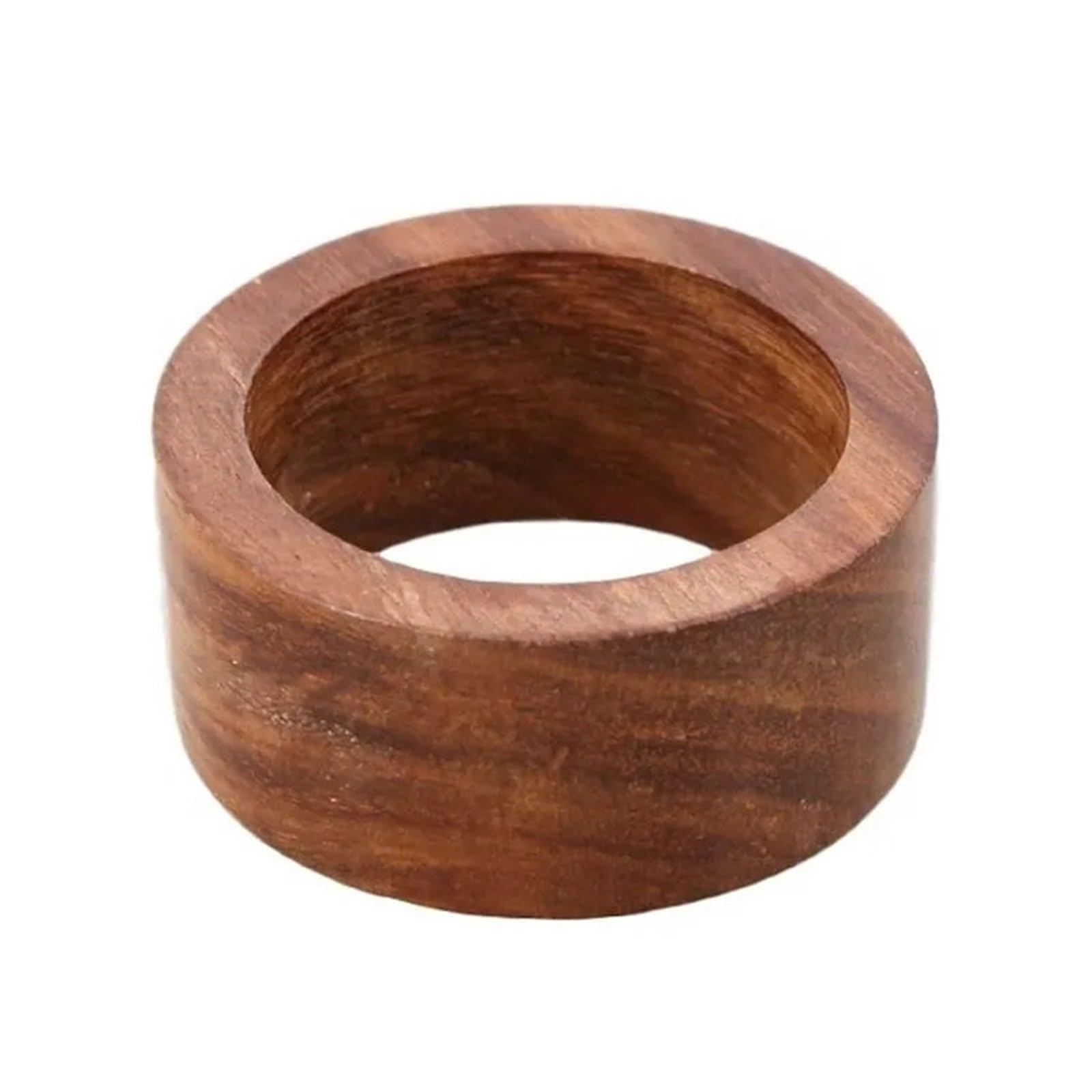 12Pcs Wooden Napkin Rings for Table Settings Rustic Serviette Holders Dinner Party Decor
