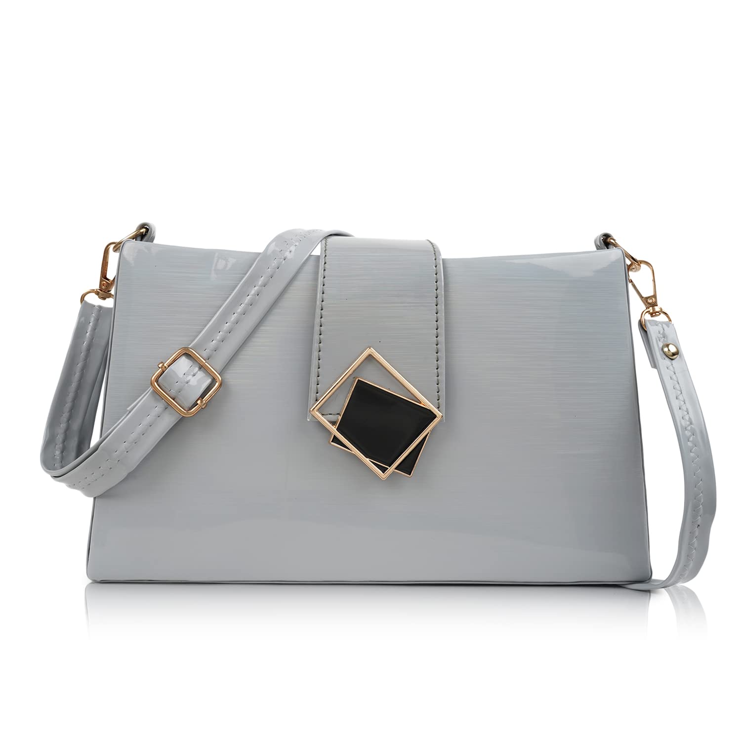 SPOTIC Vegan Leather Classy Flap Closure Unique Design Shoulder Hobo Shoulder Crossbody Slingbag For Women (B0B8HDQJNC) Amazon Price History, Amazon Price Tracker