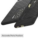 Pikkme Back Cover for Realme C75 Camera Protection 3D Hexa Cube Design Silicone Protective Bumper Case (Black) gallery image