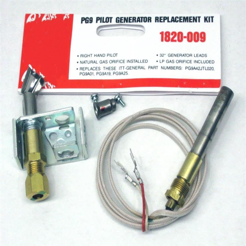 1820-009 PG9 Right Hand Pilot Generator and Thermopile for Robertshaw, Replaces PG9A42JTL020 PG9A01 PG9A19 PG9A25