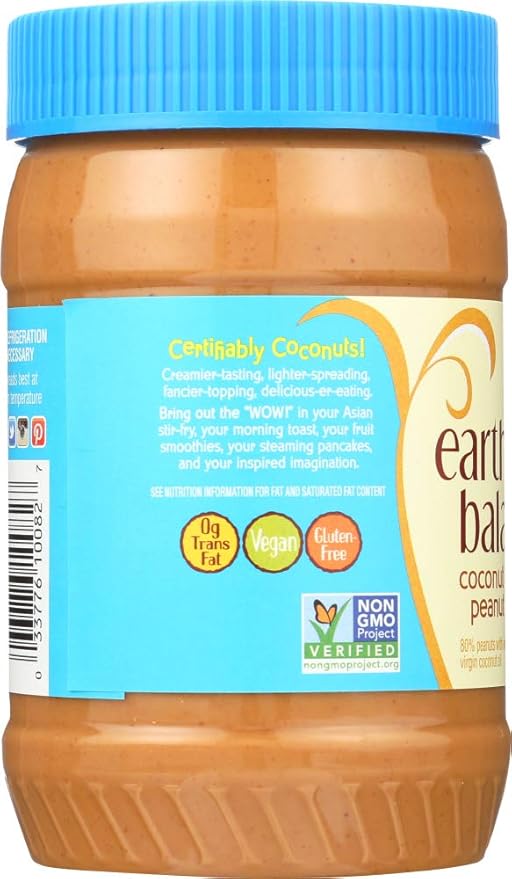 Earth Balance, Coconut & Peanut Spread, Creamy, 16 oz (453 g) - Pack 2 miniatura 4