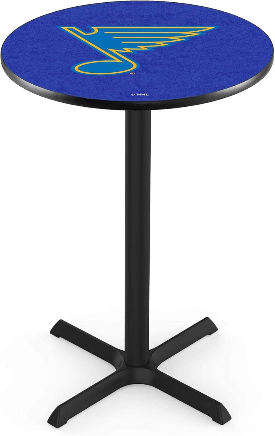 St Louis Blues Officially Licensed L211 Black Wrinkle Pub Table - NHL - 28" Top