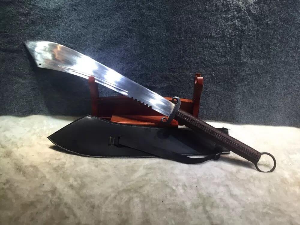 Red Army Sword,High Carbon Steel,Leather Scabbard,Full Tang,Handmade