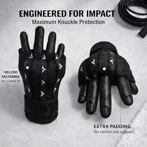 Miniatura 2 de Guantes profesionales de underboxing, extra acolchados, con sistema de apriete rápido, vendaje de boxeo, guantes de boxeo, guantes de boxeo, guantes