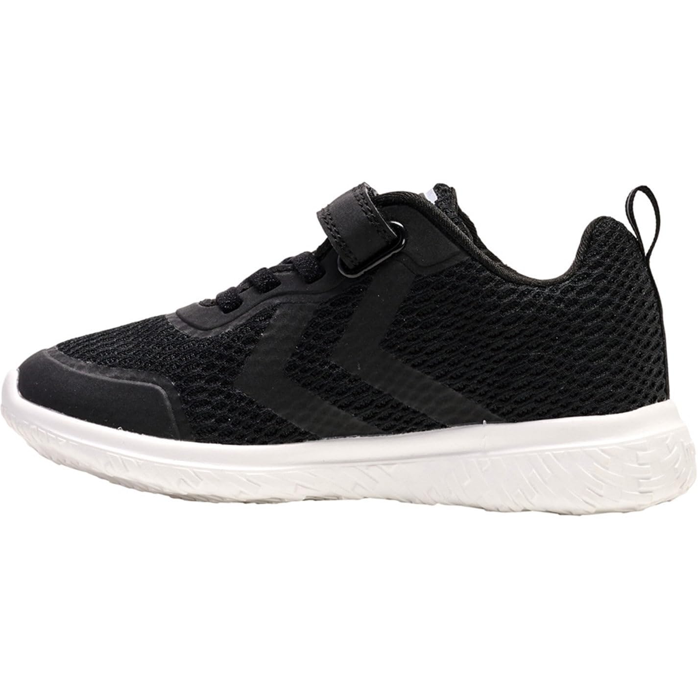 Hummel Boys Black Actus Tex Trainers  in Size C10, Sports Direct