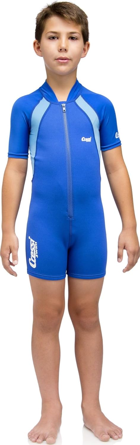 Cressi Cressi Kids Swimsuit, blue, M, Blue/Azure