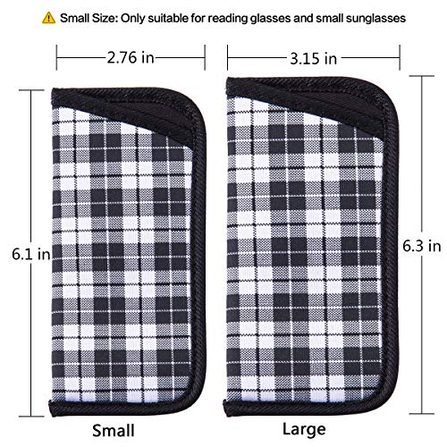 Image of TRIUMPH VISION Reading Glasses Pouch Eyeglass Sleeve Soft Case Slim 3 Pack | Alternative to Bulky Case Lightweight,Neoprene Lined Padded Protect Optical lens Slip in, Cute Pattern Portable for Daily Use