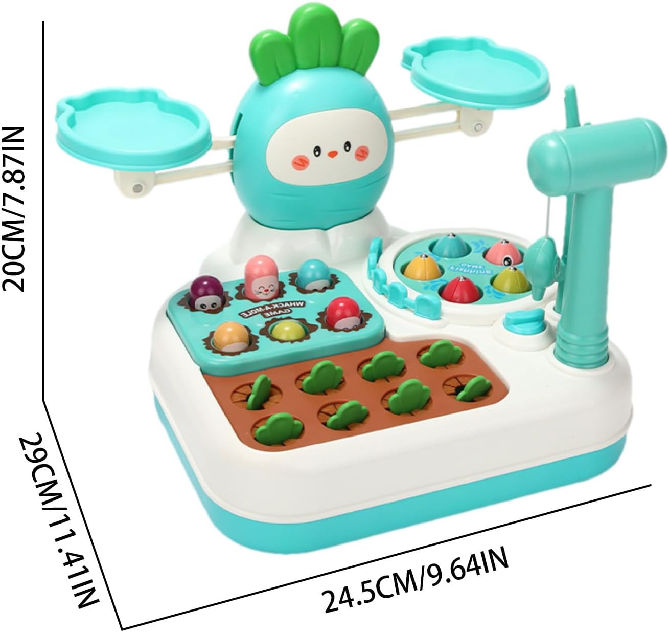 Developmental Carrot Harvest Game - Garden Task, 1 Set Planting Kit for Home School, Earthy Puzzle with Tapered Shapes, Teaching Gear, Skill Trainer, Families and Teachers