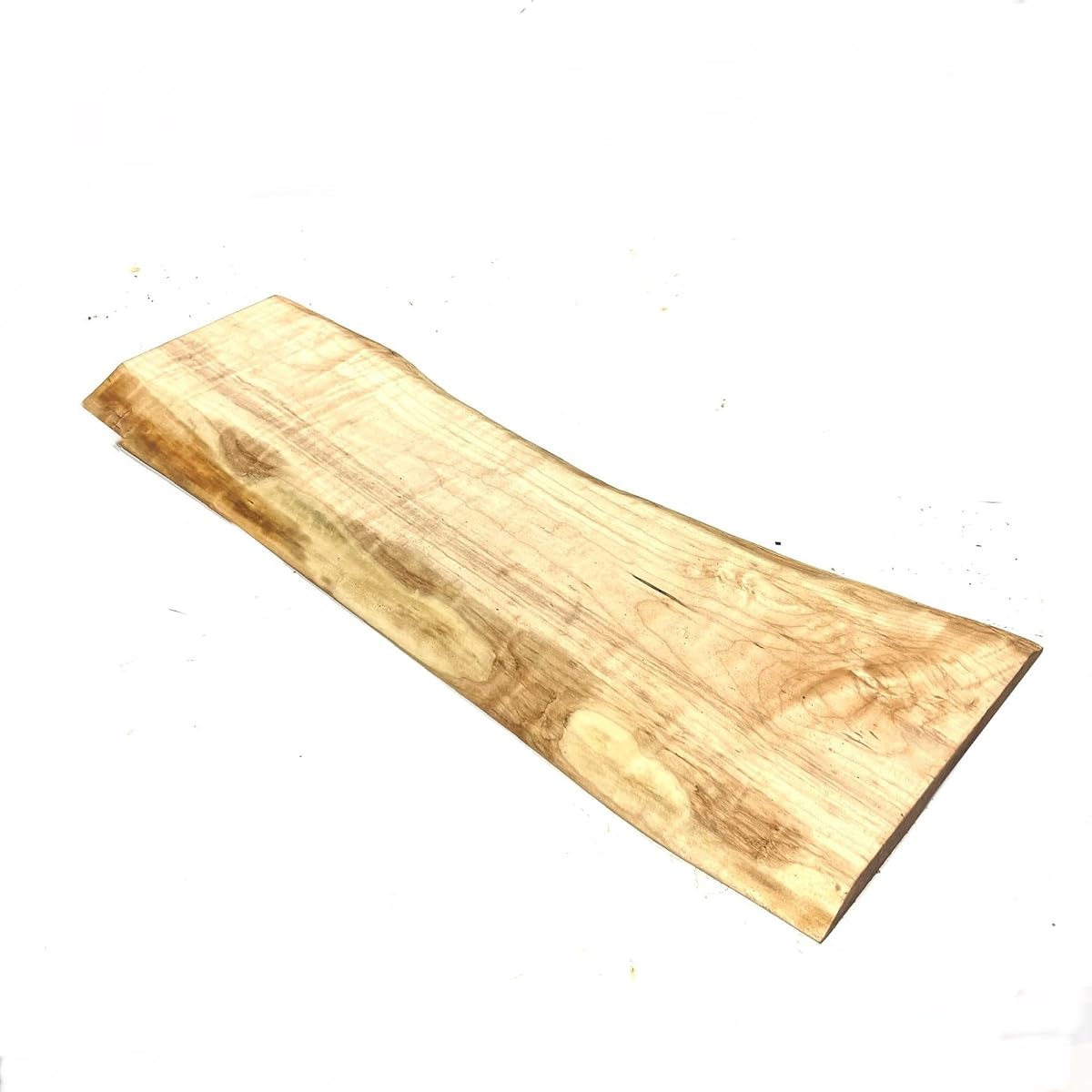 HandmadeOne of a kind live edge Curly Maple Charcuterie board. Solid Single piece with live edge