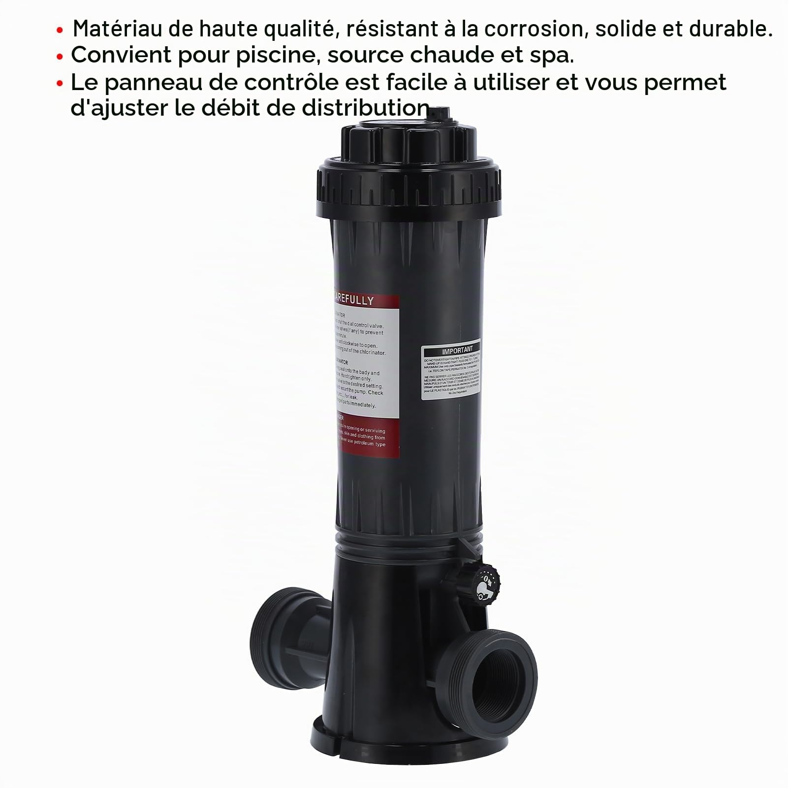 Chlorinateur Automatique De Piscine, Distributeur Efficace pour Piscines, Alimentateur De Piscine, équipement De Piscine