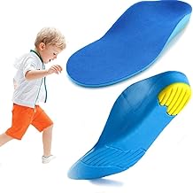 Excefore Kids Orthotic Cushioning Arch Support Shoe Insoles,Children Pu Foam Inserts For Flat Feet,Plantar Fasciitis,Feet Heel Pain Relief(18.7 Cm)