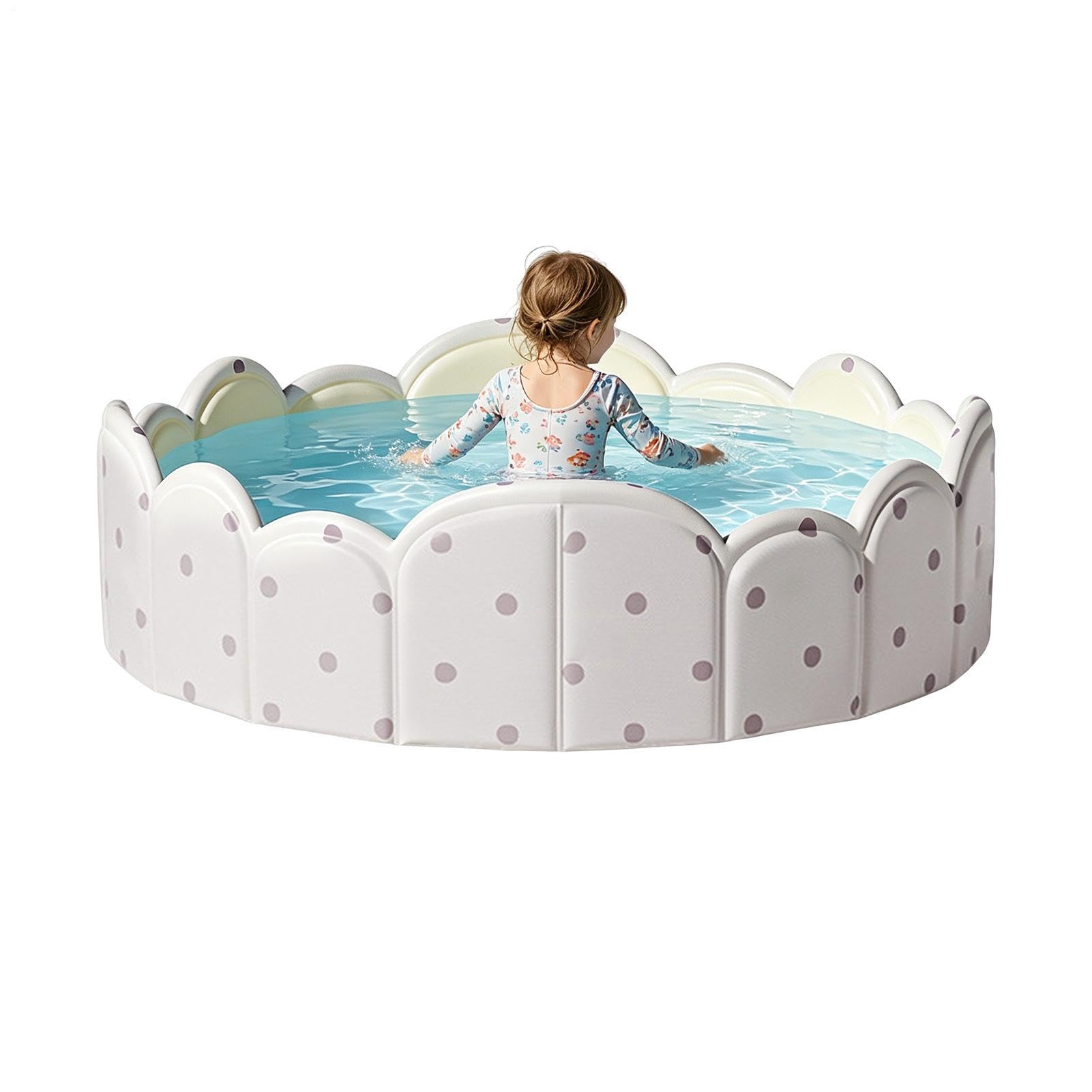 Piscina para Perros Tina Portátil No Inflable | Piscina Plegable Para en Jardín, Playa, Interior, Exterior, Viajes de Verano