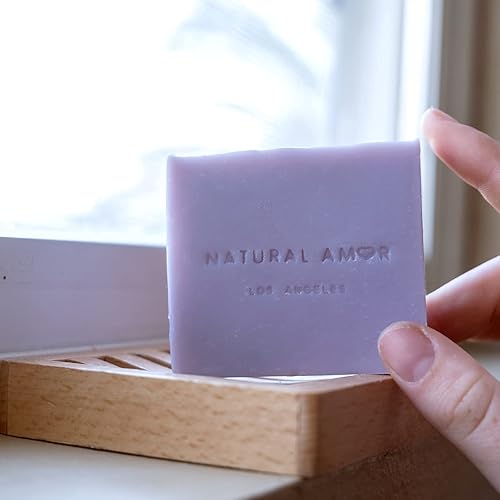 Miniatura 9 de Natural Amor - Barra de jabón hecha a mano, paquete de 3 unidades, juego de regalo de jabón natural para mujeres, aceites esenciales perfumados