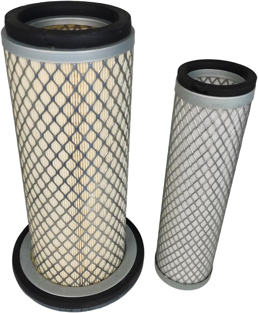XYZIL Outer Inner Air Filter CH12881 UC11955 Compatible with John Deere Tractor 770 970 1070 M802606 AF3036 P814723 AF4758KM 46368