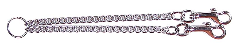 Guia Dupla para Cães Rosewood com Corrente Curb Chain, Modelo 12018, 51 cm