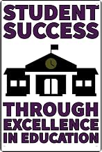 Student Success Motivational Poster Classroom Metal Sign 8x12 Inches Wall Decor Signs For School Corridors Counselor Offices Libraries Dorms Teachers Parents And To Install Classroom