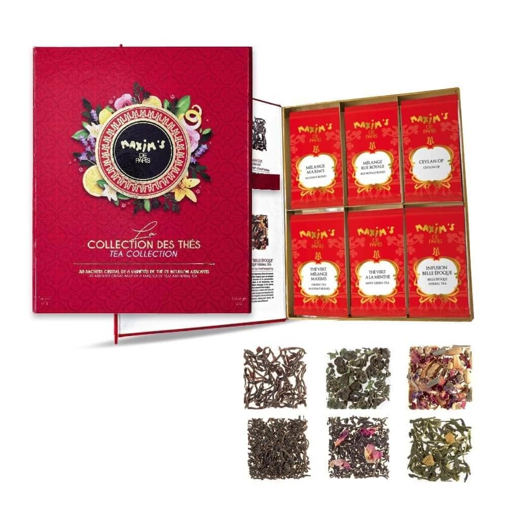 Maxim's de Paris - 30 Assorted Tea Bags Collection, 57g Gift Box