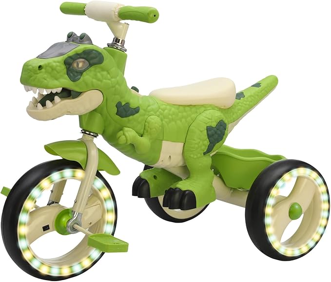 Dinosaur Kids Tricycle with Music and Lights Review