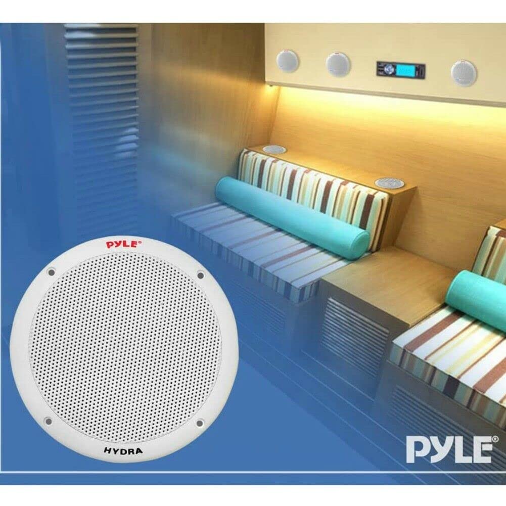 GK SOUND 2 PLMR605W Altavoces Marinos Marinos Sistema de 2 vías 200 vatios rms 400 vatios máx. 16,5 cm 165 mm 6,5" de diámetro Blanco Impermeable Piscina Barco Hotel, par