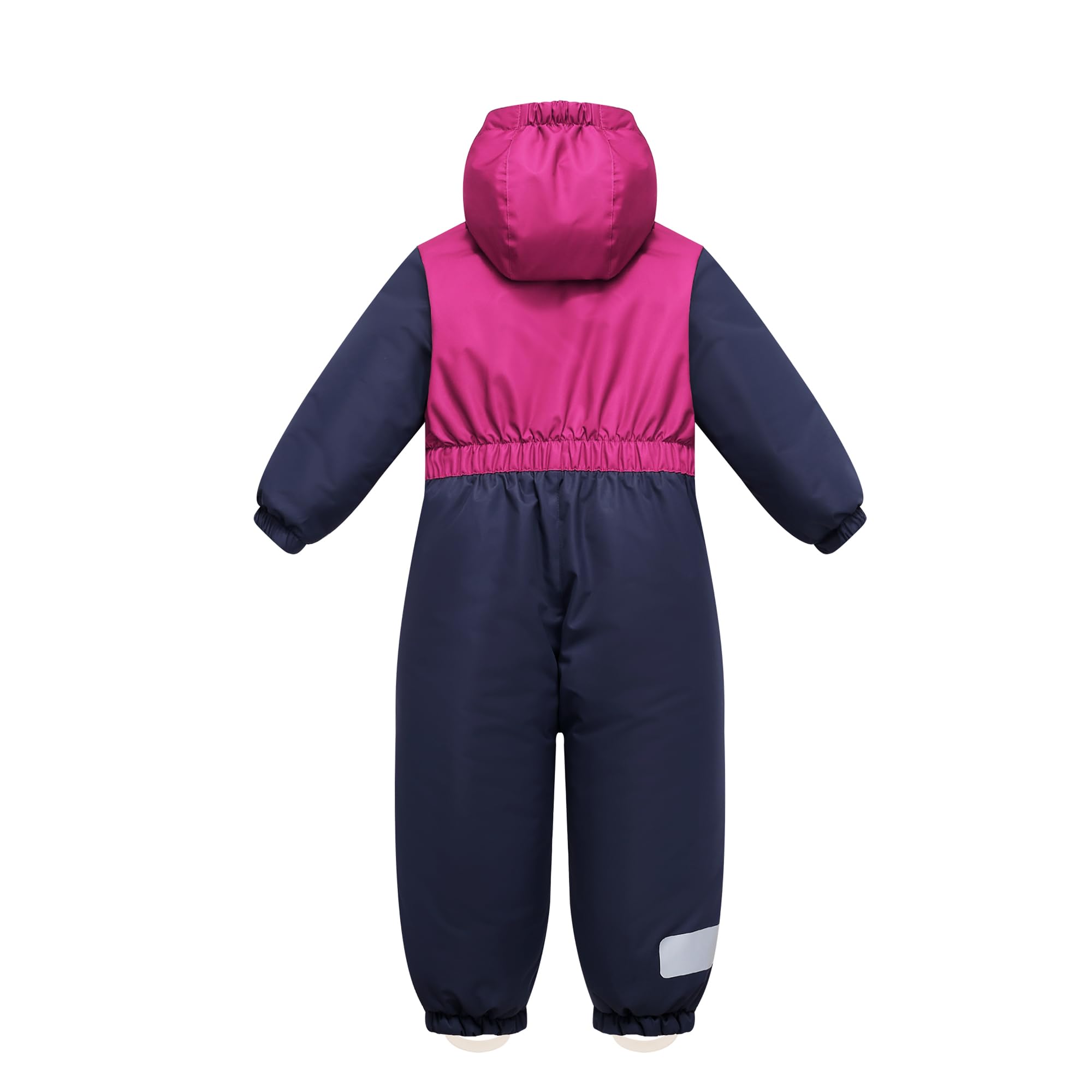 Owntop Schneeanzug Kinder Unisex, Schneeoverall Mädchen Jungen, Winddicht Wasserdicht Skianzug mit Kapuze Reißverschluss (Rosa,104)