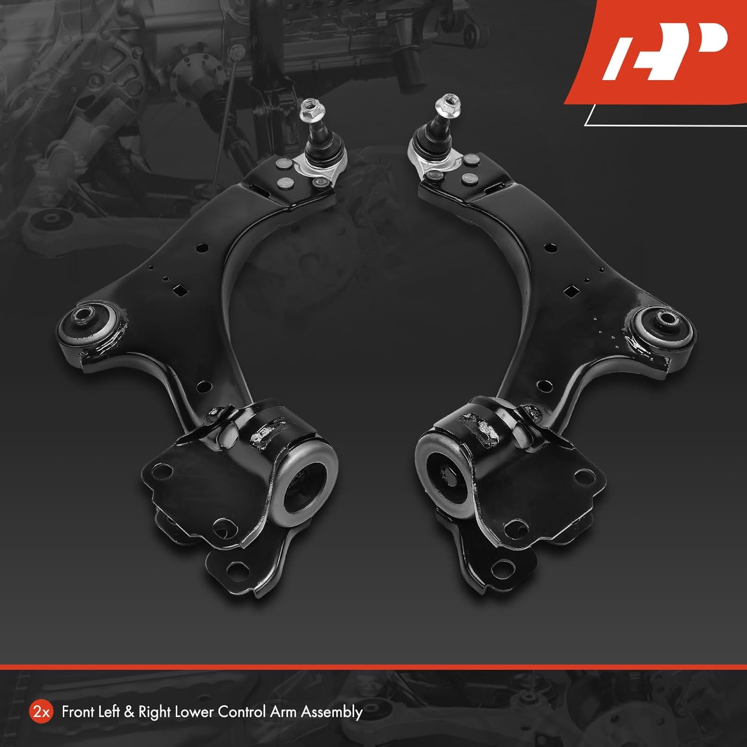 A-Premium 2 x Front Lower Control Arm with Ball Joint & Bushing, Compatible with Land Rover LR2 2008-2015