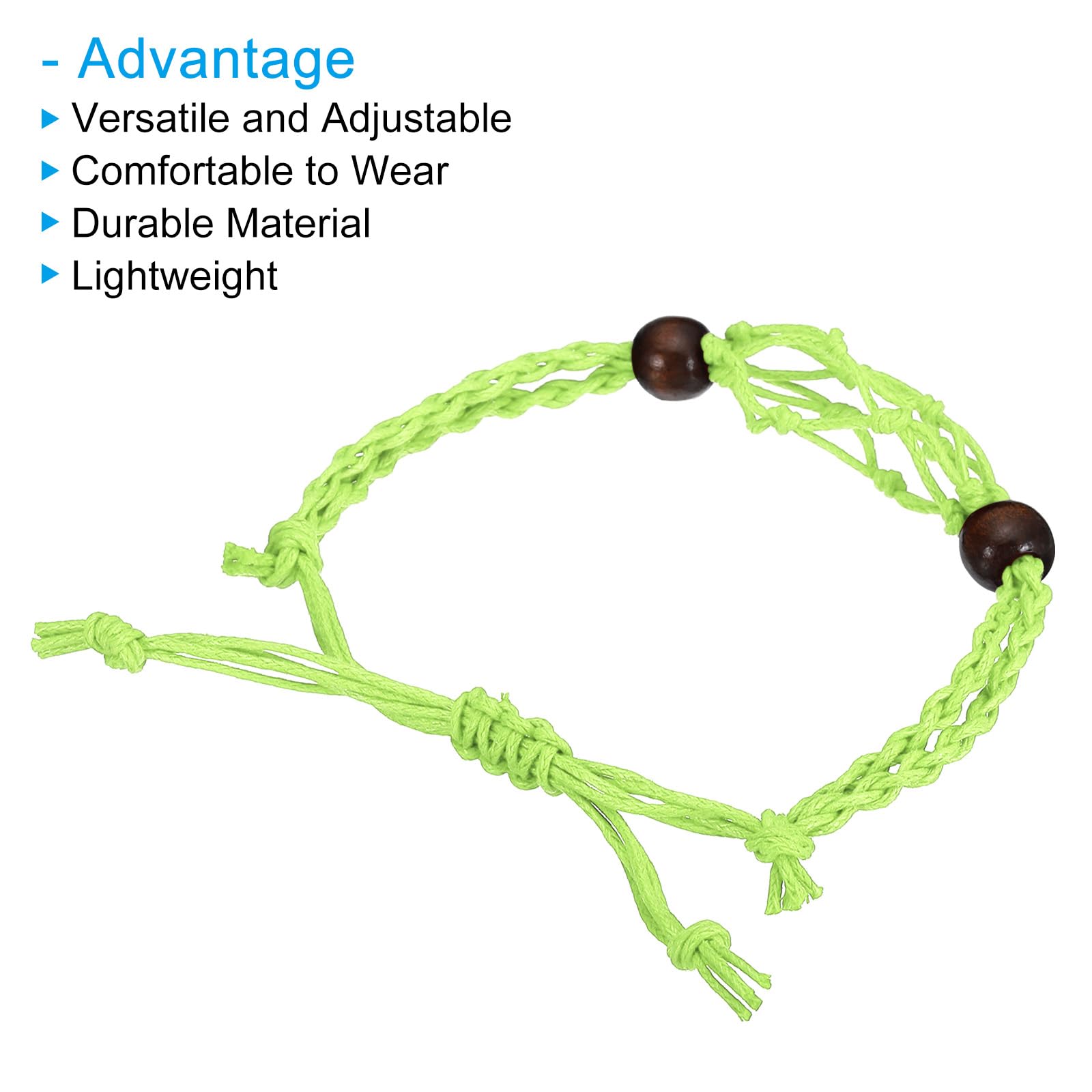 PATIKIL 7.87-11.02" Bracelet Cord Empty Stone Holder - Image 4