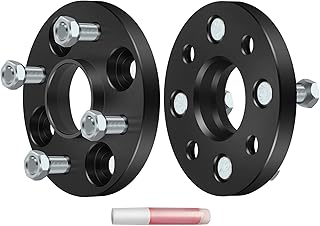 ECCPP 2pcs 4 Lug hubcentric Wheel Spacers 4x100 12x1.5 56.1mm 15mm Black Compatible with 1980-2005 for Civic | 2006-2020 for Fit | 1991-2020 for Mirage