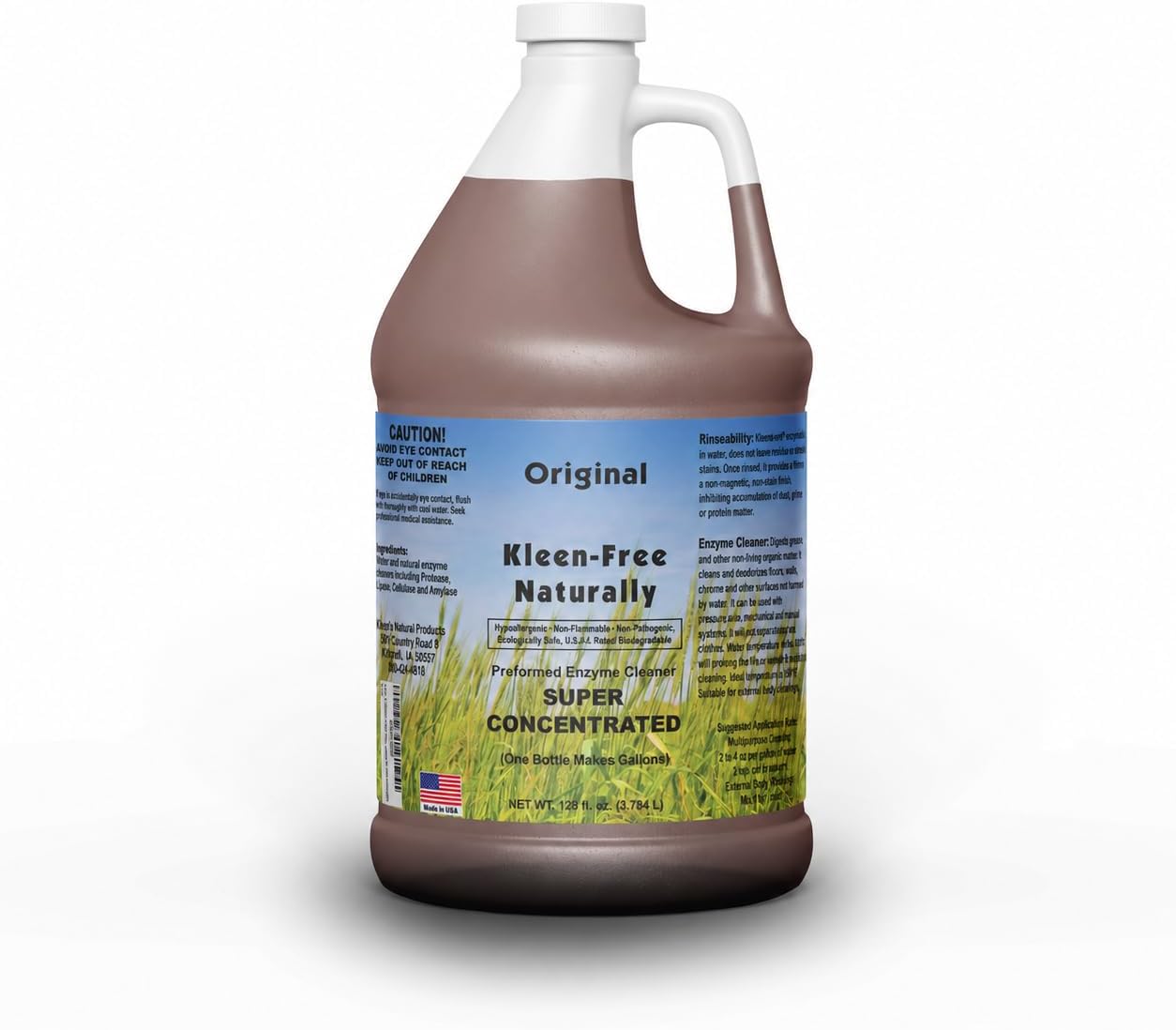Naturally Unscented Enzyme Cleaner, Concentrate, 32 fl oz Bottle