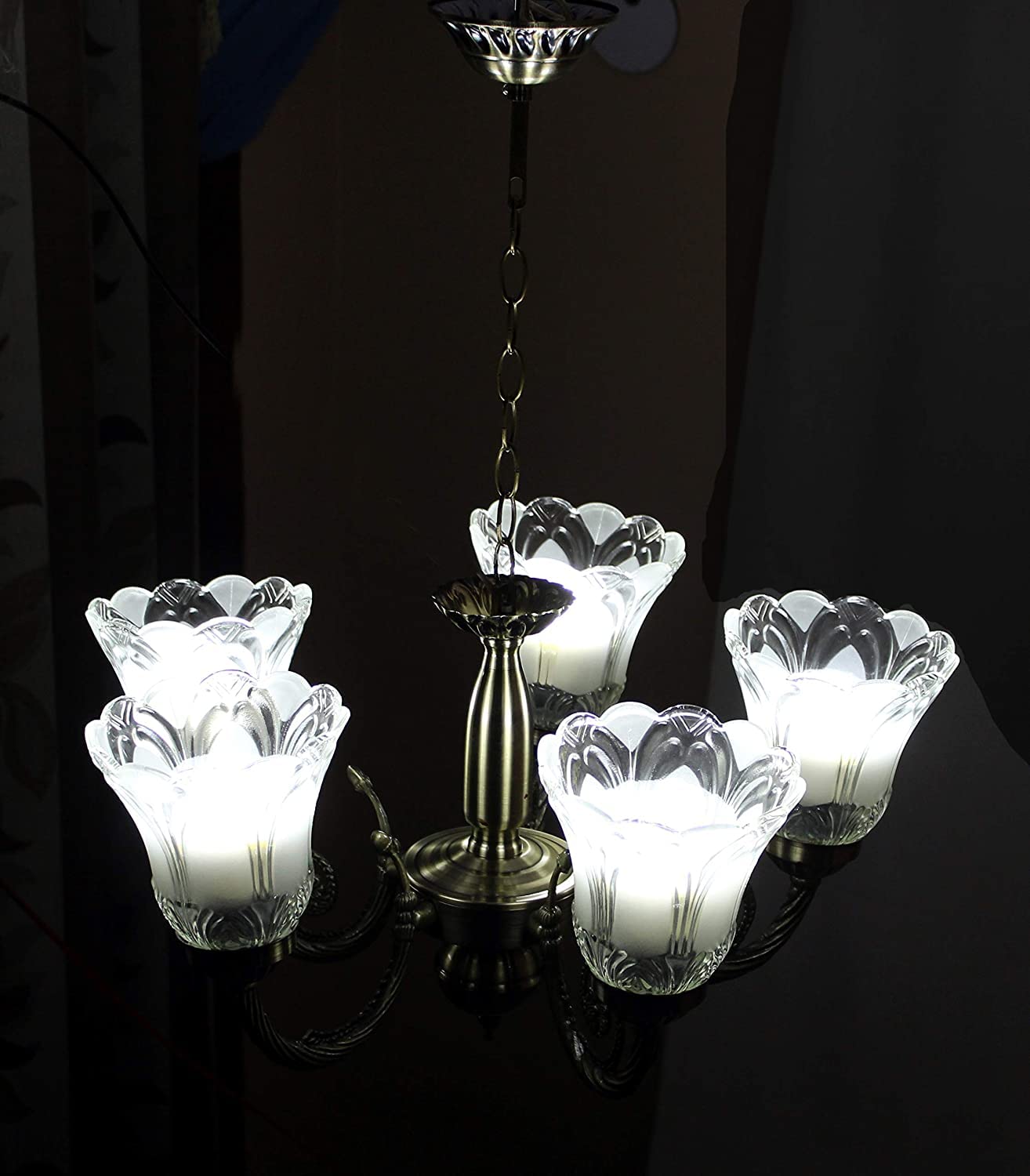Modern Black Chandelier - Farmhouse Lighting -6