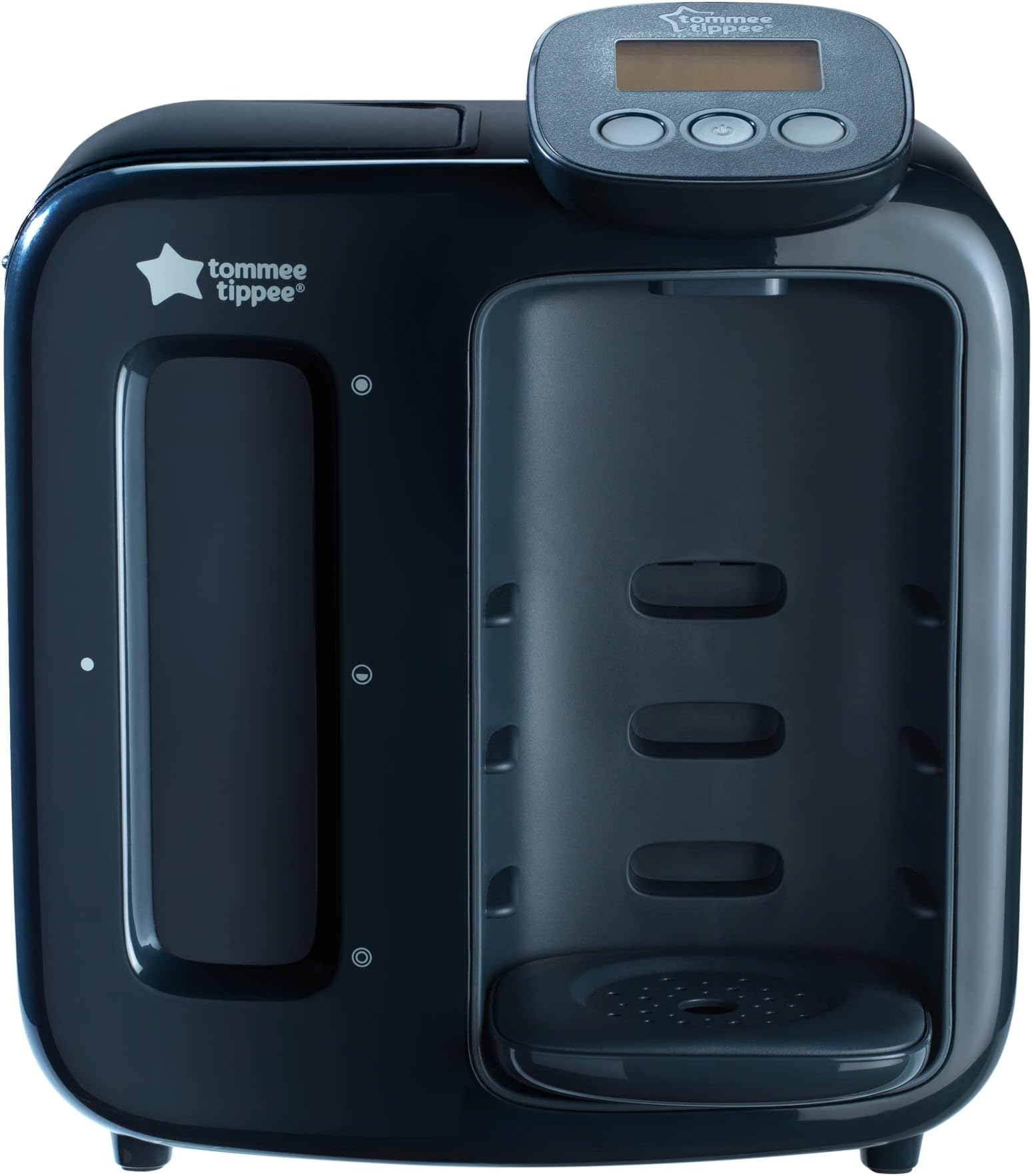 optimal Prep Day and Night Machine Instant and Fast Baby Bottle Maker with Antibacterial Filter, Digital Display and Sleep-Friendly Features, Black