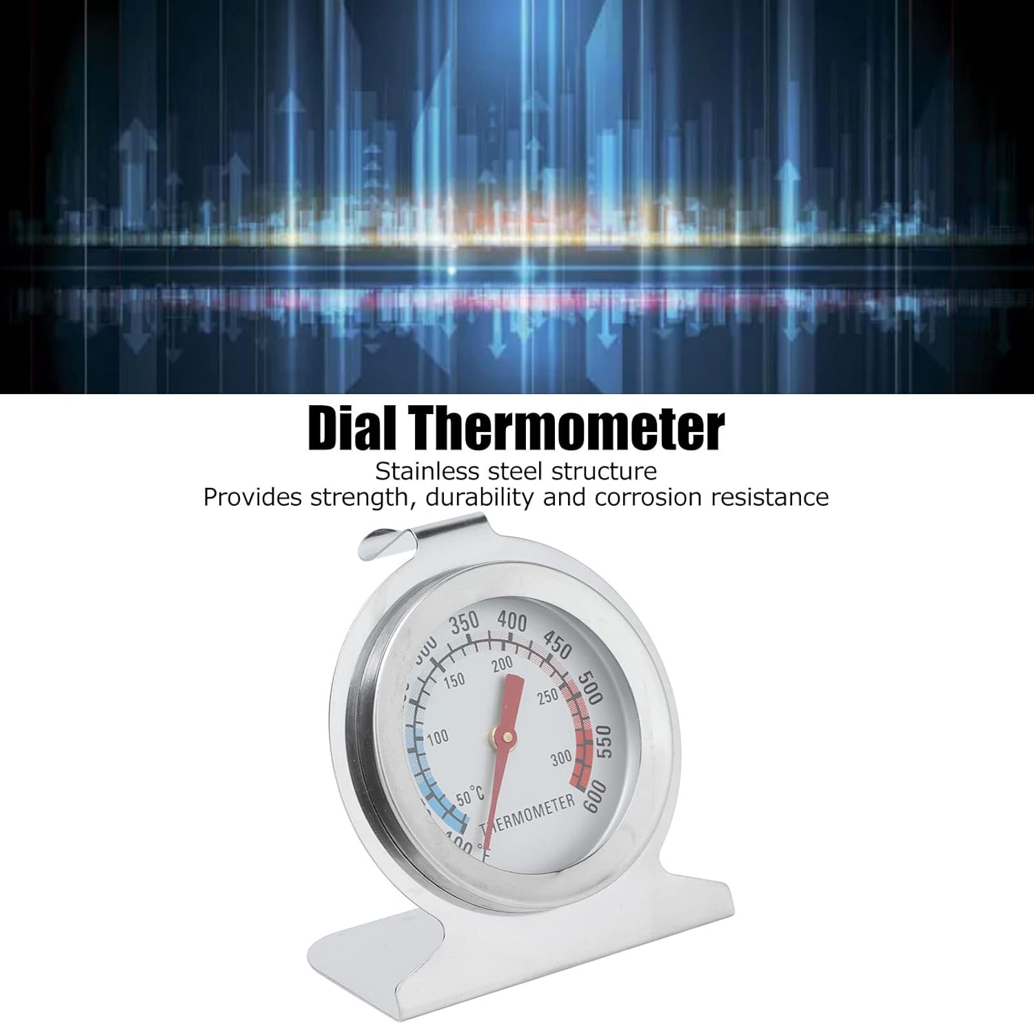 Review BORDSTRACT Oven Thermometer Dial, Stainless Steel Hanging Dial