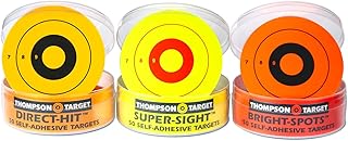 Stick-Um-Up Ultra Bright 2.25" Adhesive Peel & Stick Shooting Targets Bullseye Pasters (150 Pack)