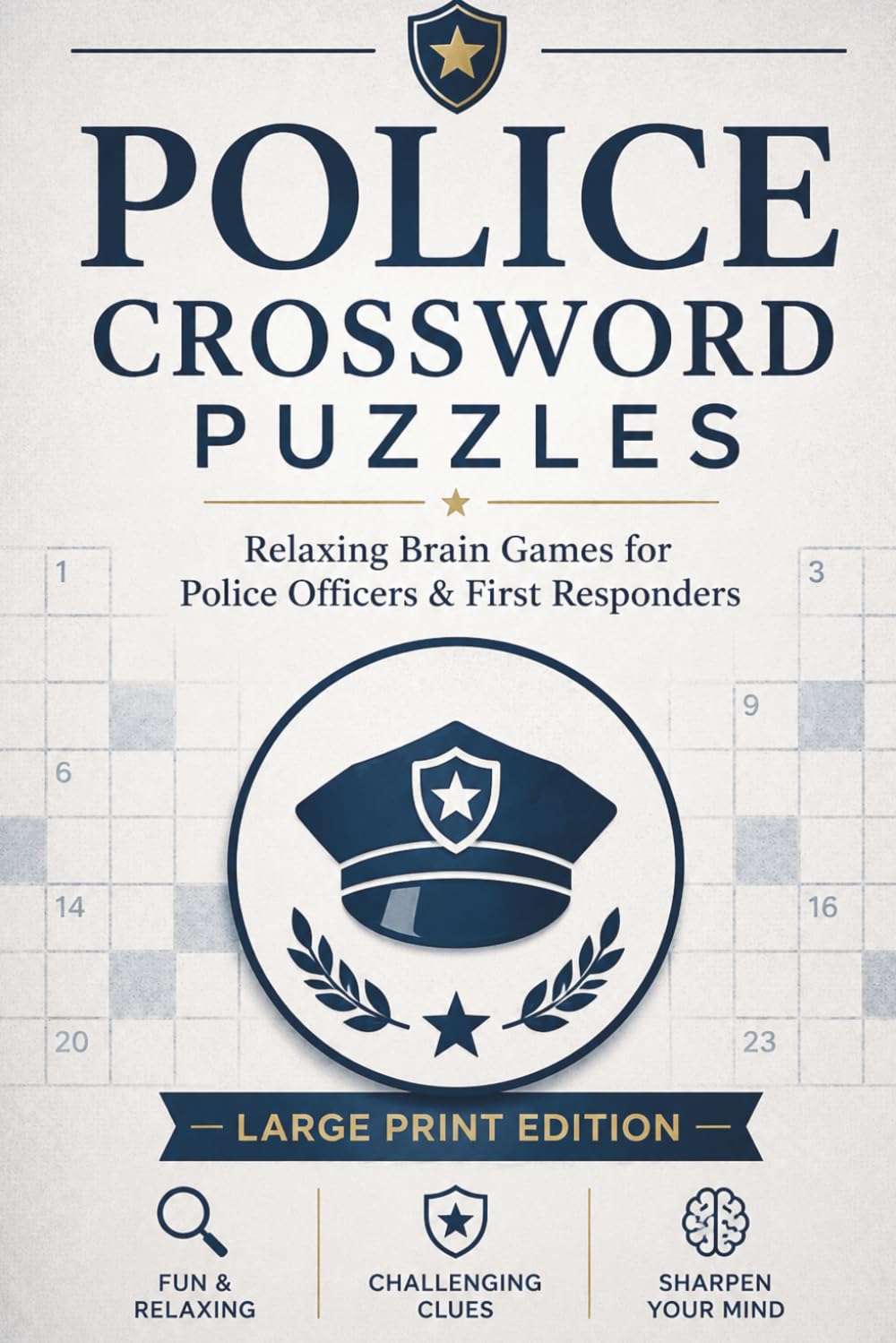 POLICE CROSSWORD PUZZLES: Large Print Crossword Puzzles about Law Enforcement, Crime Investigation, Police Equipment and More | 6x9, 120 Pages | 60 ... (Everyday Heroes Puzzle Collection)
