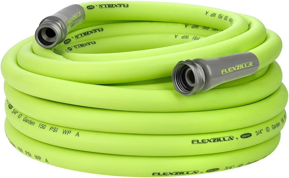 Flexzilla Garden Hose 3/4 in. x 50 ft., Lightweight All-Weather Water Hose, Durable and Flexible, Leak-Free Connections 50ft
