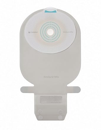 SenSura Mio Ostomy Pouch Drainable 2" Stoma 11 Inch Length, Maxi 1pc System Transparent Gray 10486, 10 Ct