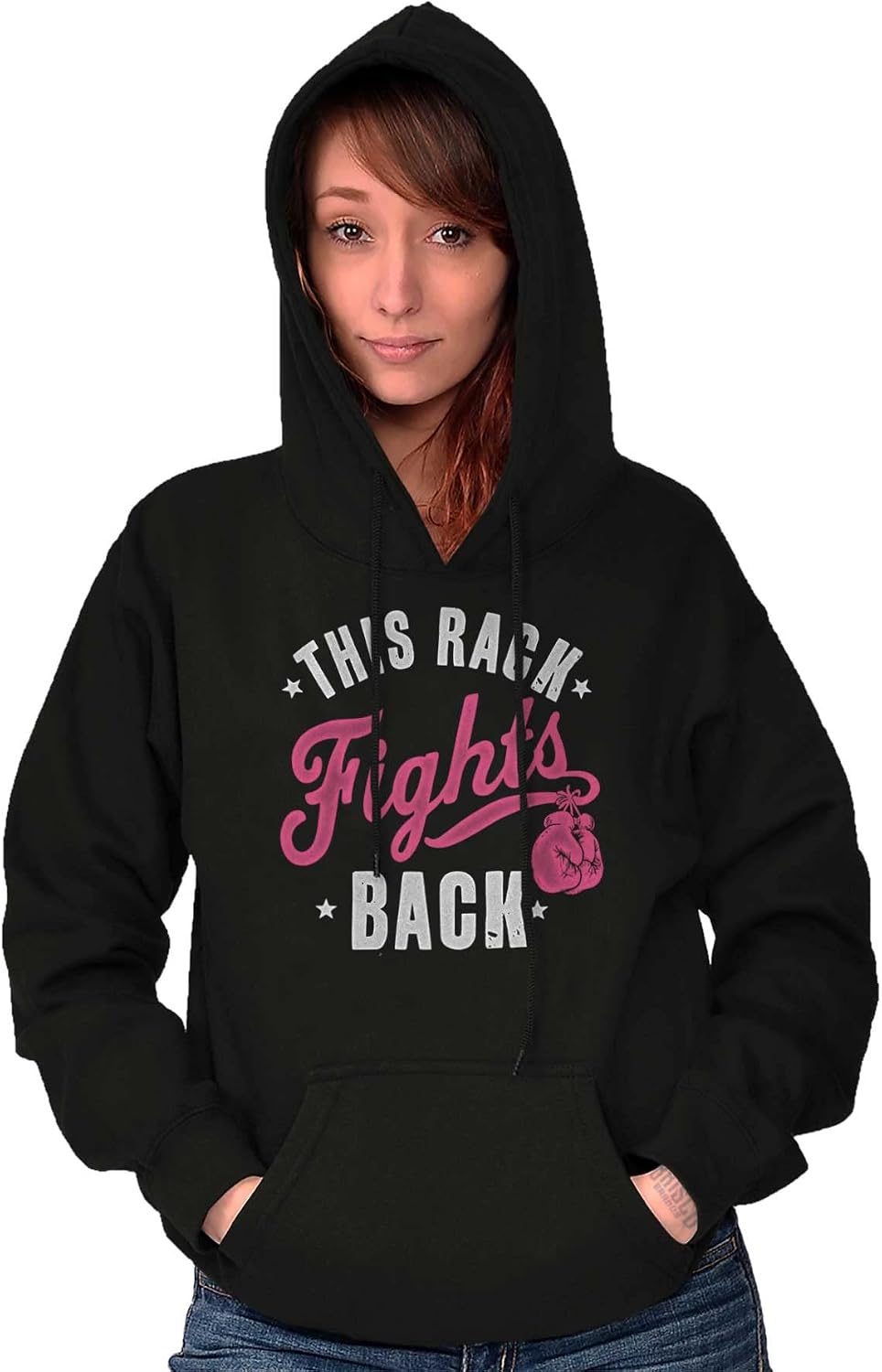 This Rack Fights Back Breast Cancer Hoodie Sweatshirt Women