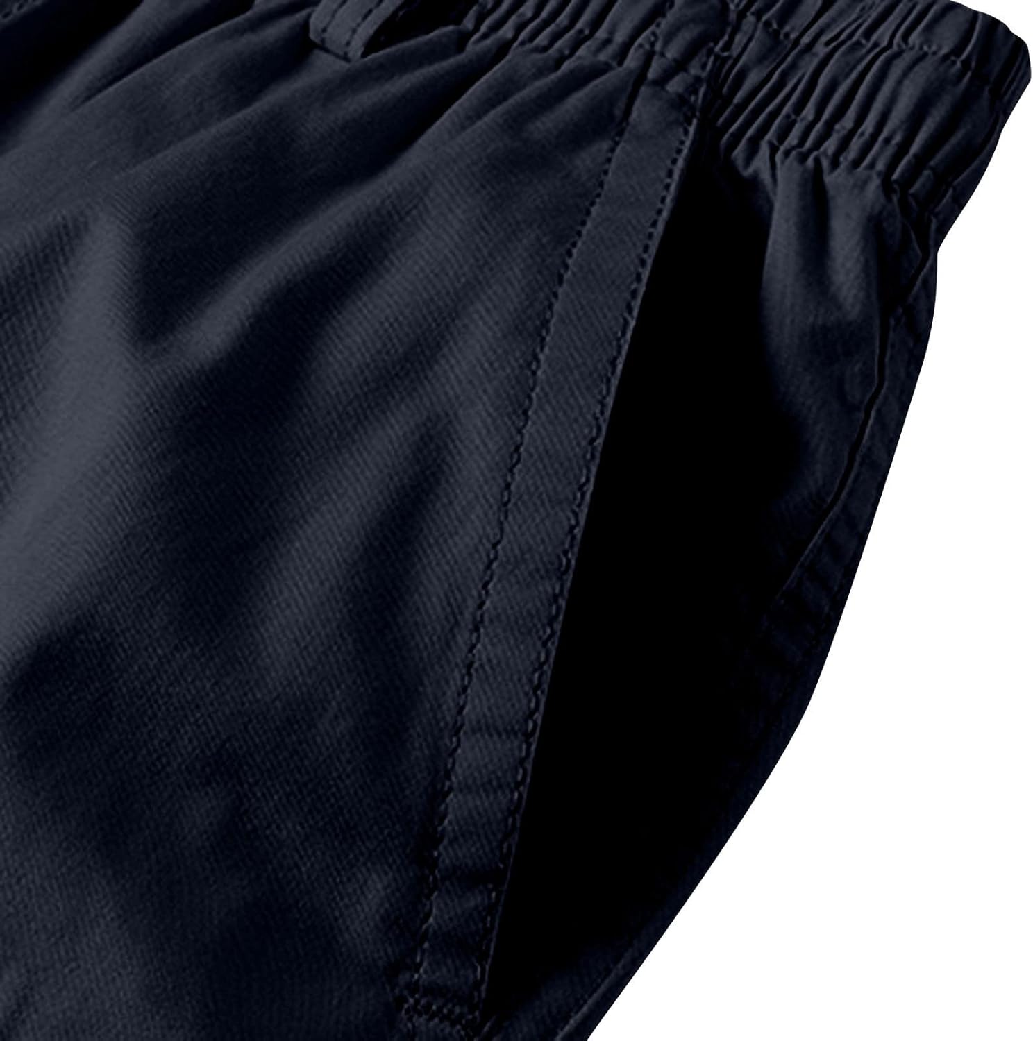 Ymosrh Men's Outdoor Work Shorts Drawstring Hiking Cargo Shorts with Pockets Fishing Casual Shorts Summer, XL-5XL