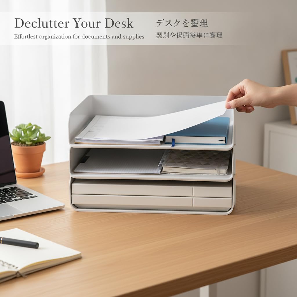 Organizer da Scrivania Portadocumenti, 2 strati