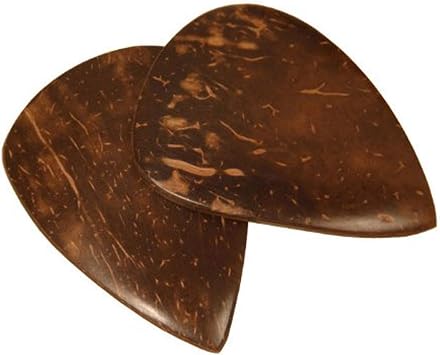 2 Traditional Crafted High Grade Coconut Shell Sarod Jawa Pick Plectrum