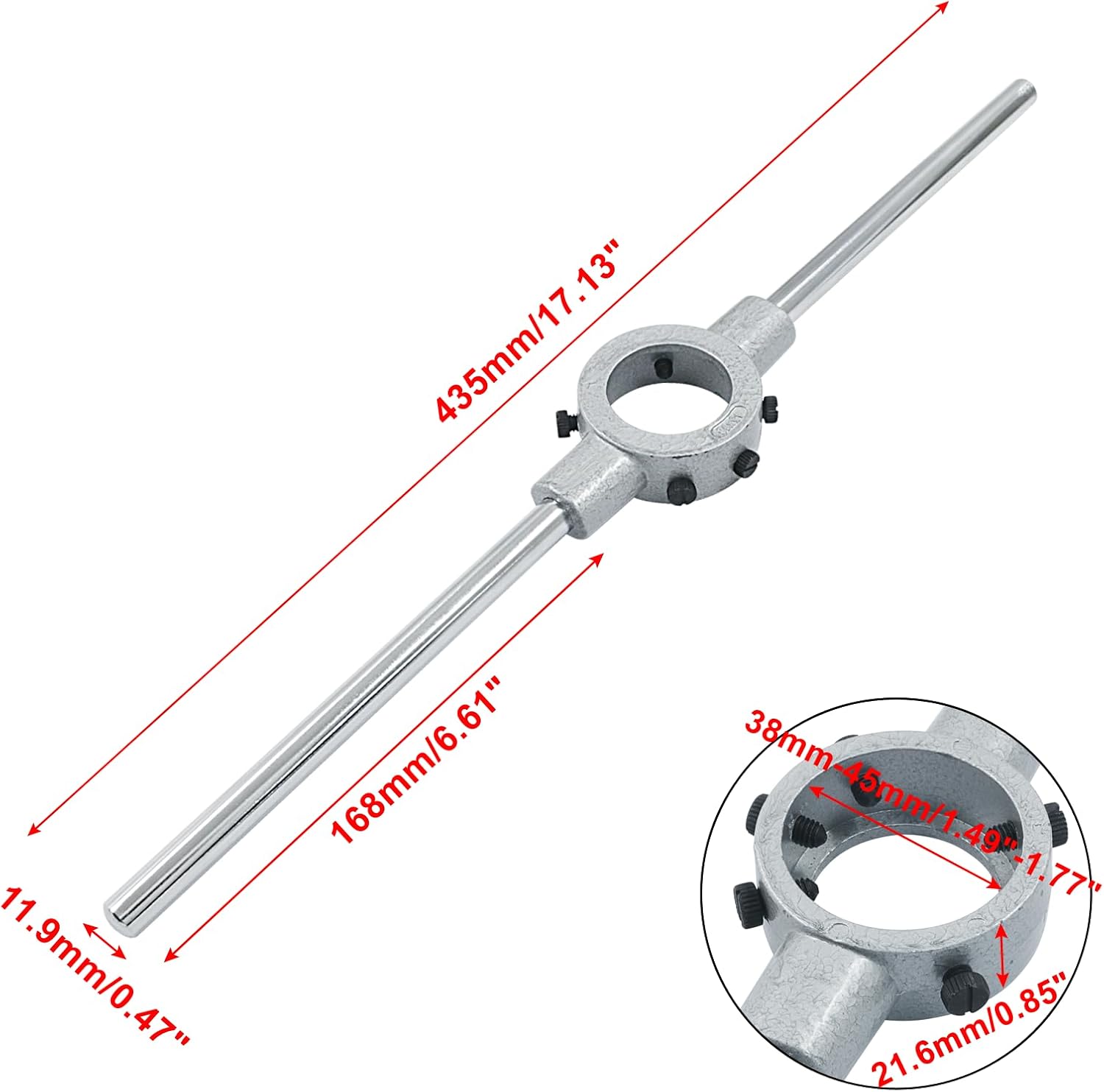 1-3/4 Inch (45mm) Die Stock Handle Wrench
