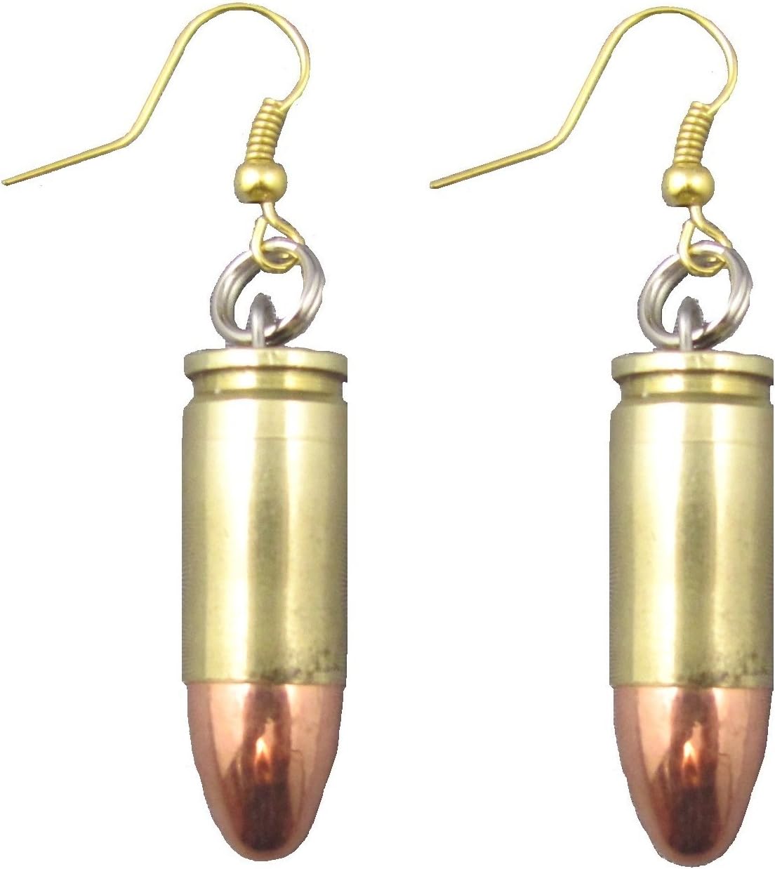 Set of Two 9 mm Bullet Earrings
